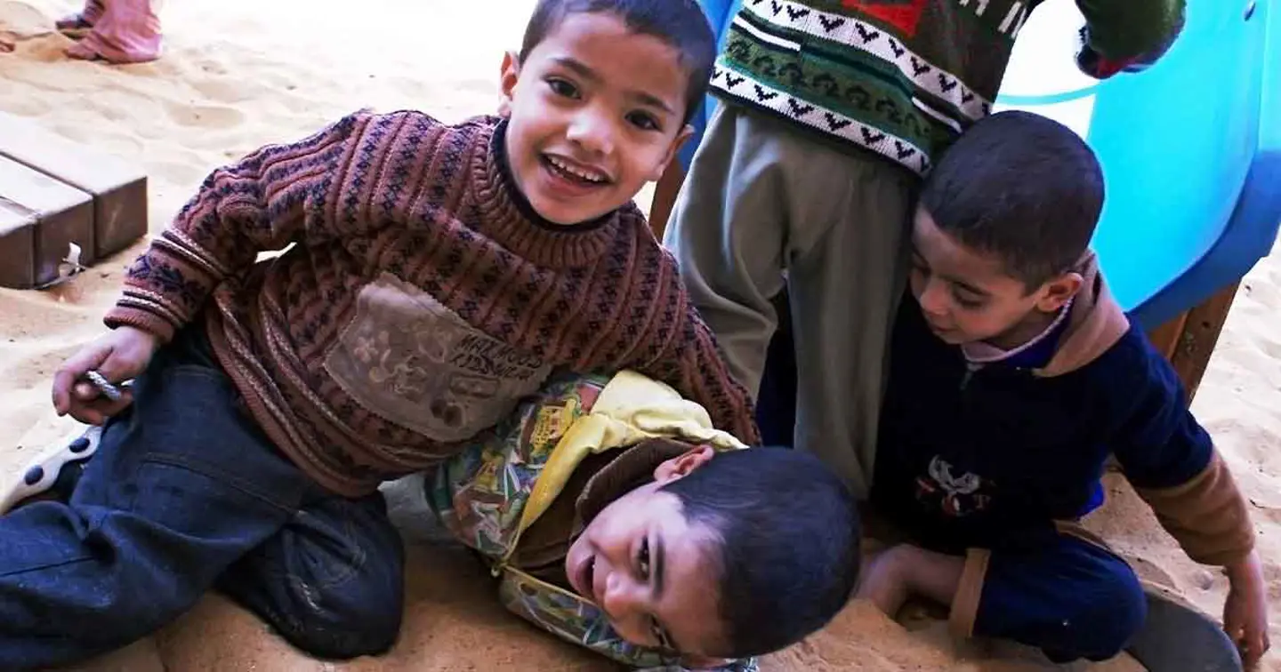 Children playing from the DGSS orphanage in Egypt